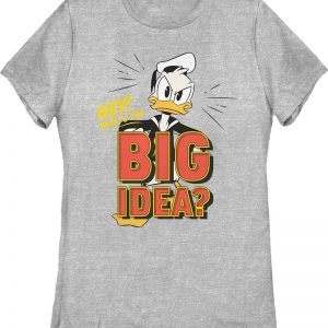 Womens Donald Duck What's The Big Idea DuckTales Shirt 90S3003 Small Official 90soutfit Merch